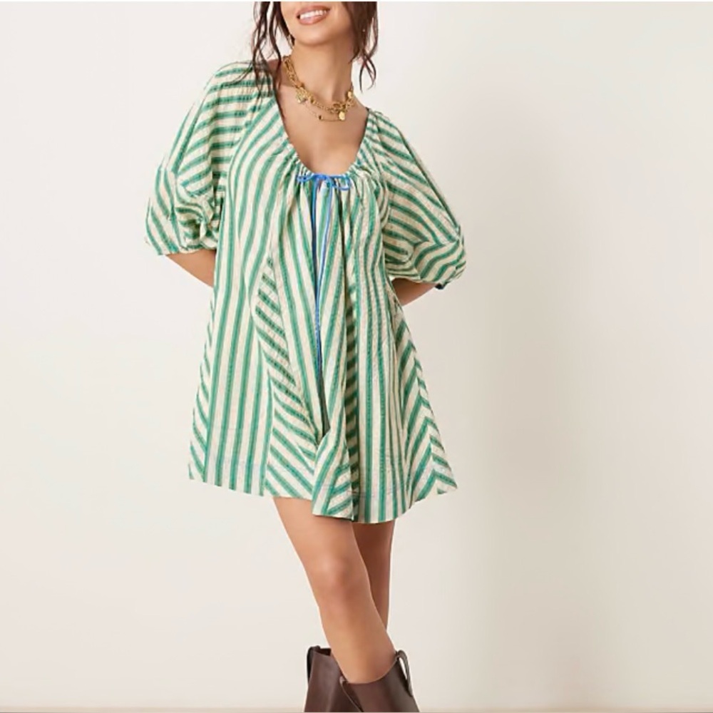 Free People Bop Around Striped Jumper in EUC